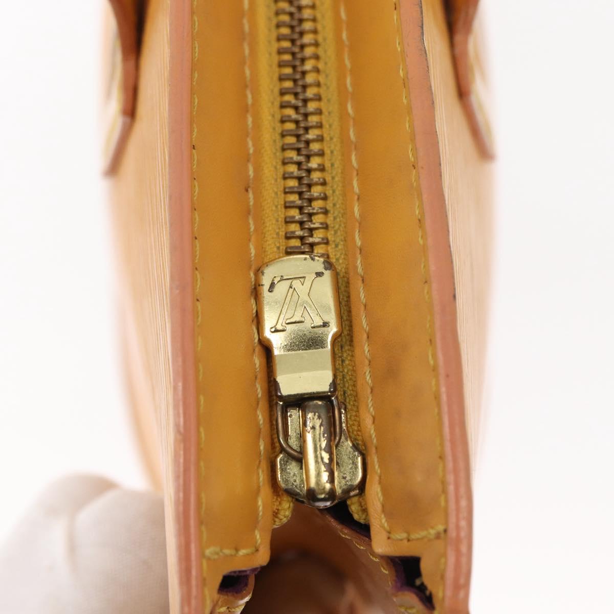 LOUIS VUITTON Epi Saint Jacques Hand Bag Yellow M52279 LV Auth 152871