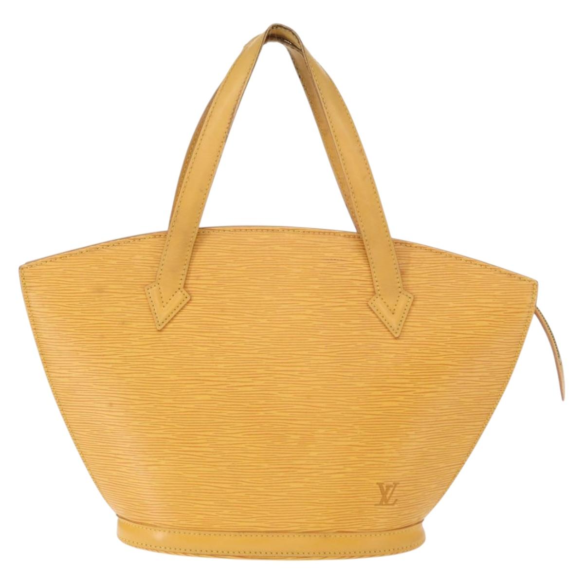 LOUIS VUITTON Epi Saint Jacques Hand Bag Yellow M52279 LV Auth 152871