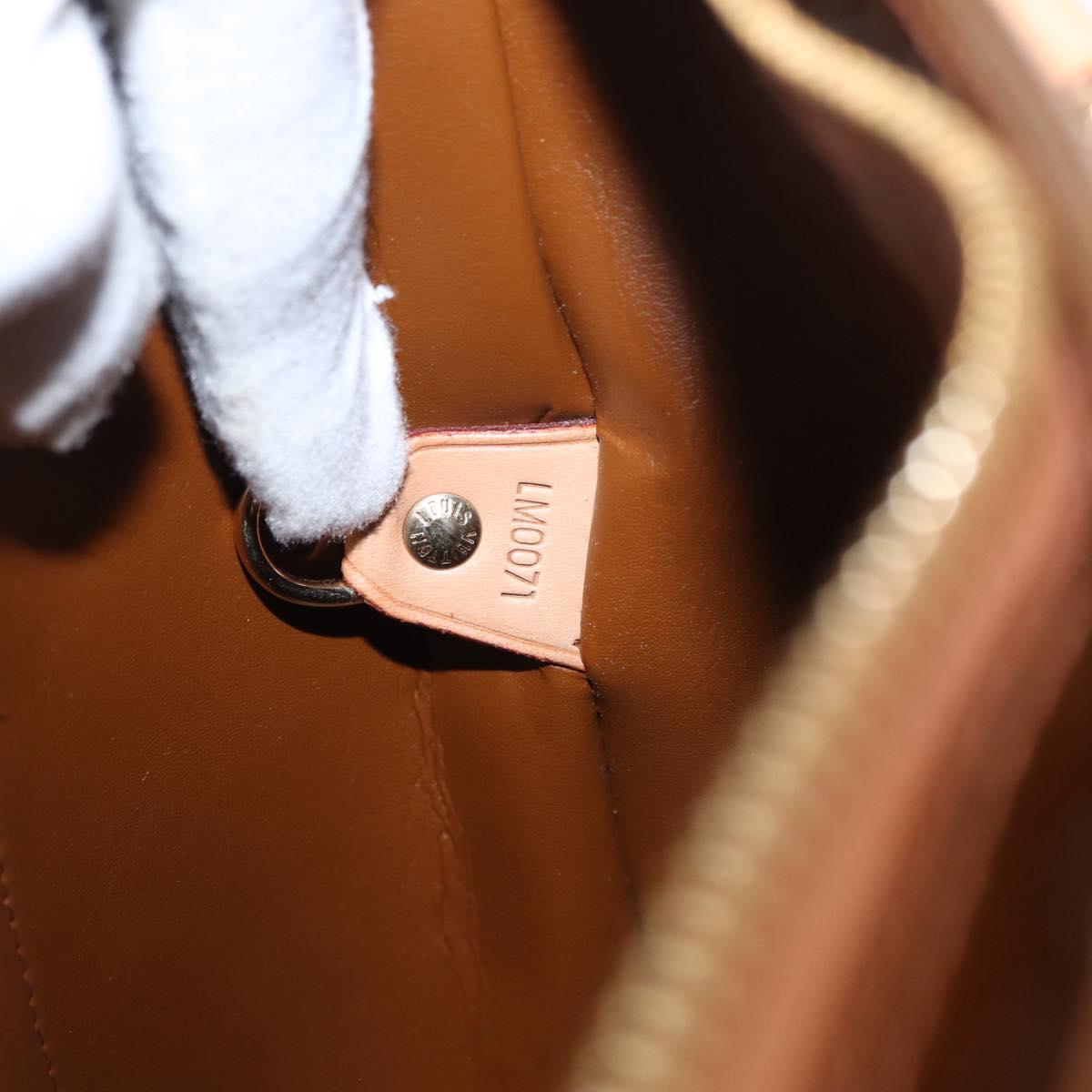 LOUIS VUITTON Monogram Vernis Houston Hand Bag Bronze M91122 LV Auth 152873