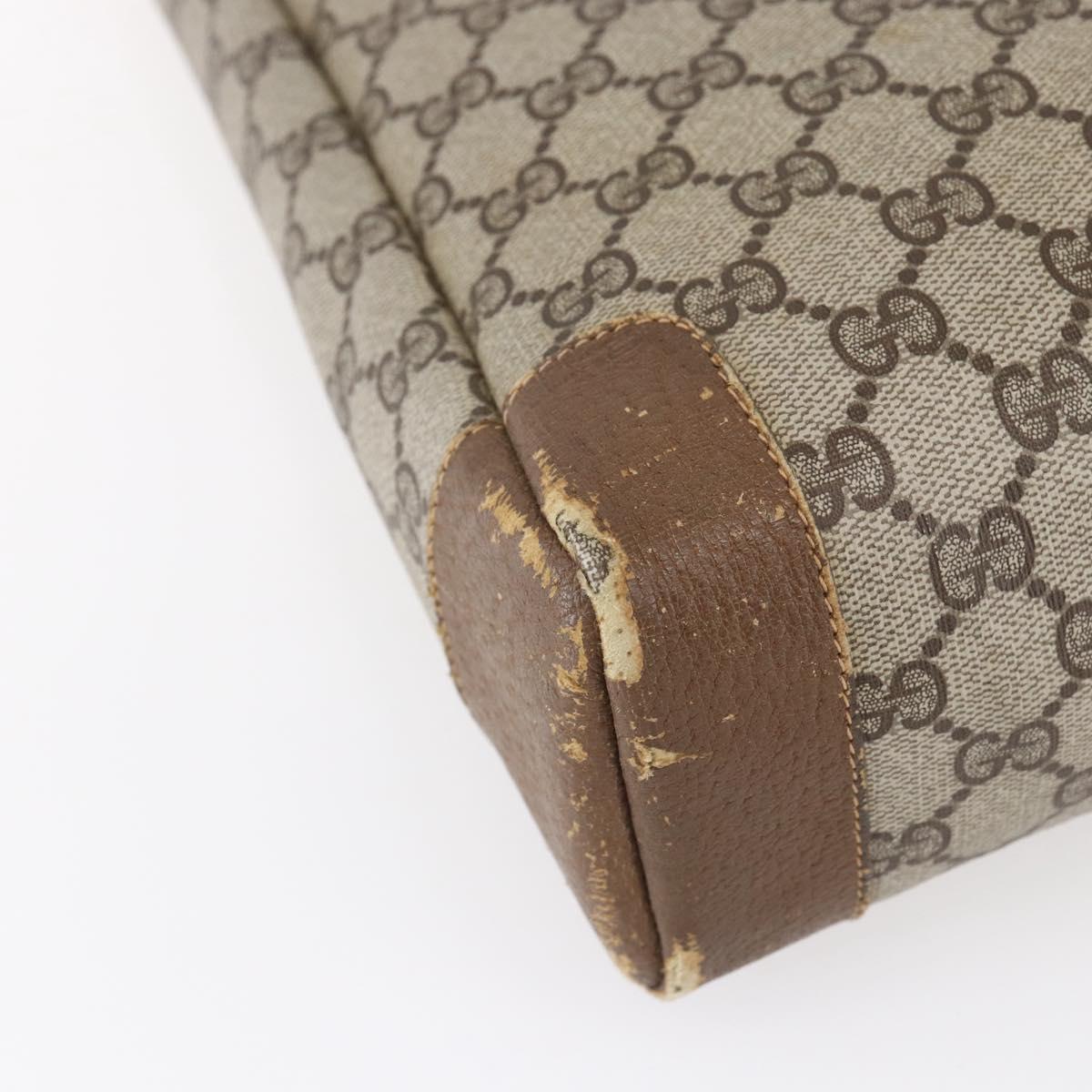 GUCCI GG Supreme Tote Bag PVC Beige Gold 002 115 0035 Auth 152877