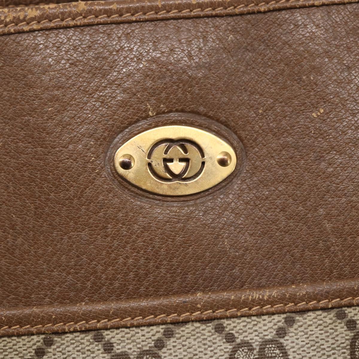 GUCCI GG Supreme Tote Bag PVC Beige Gold 002 115 0035 Auth 152877