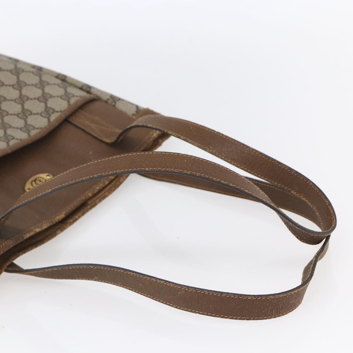 GUCCI GG Supreme Tote Bag PVC Beige Gold 002 115 0035 Auth 152877