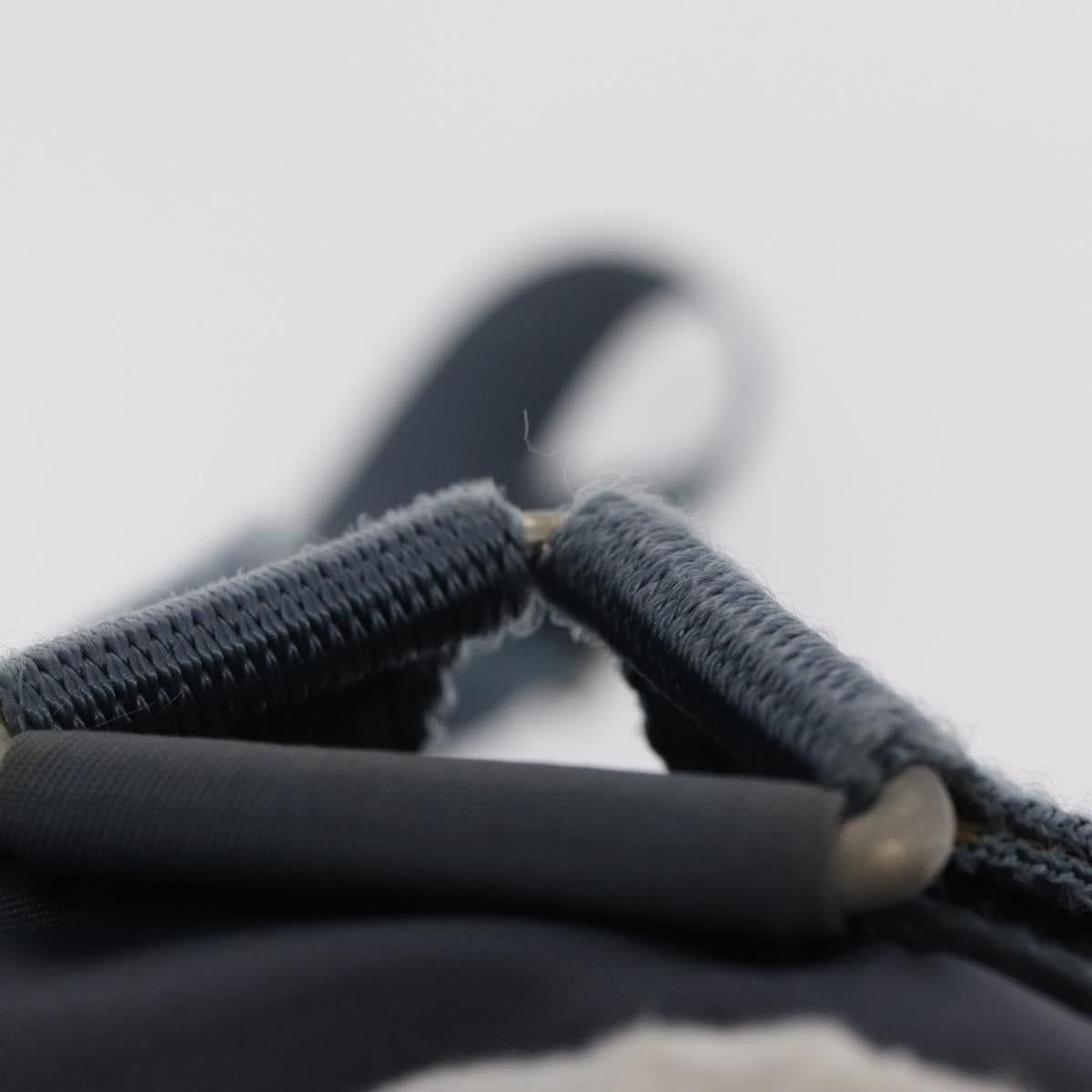 PRADA Backpack Nylon Blue Silver Auth 152888