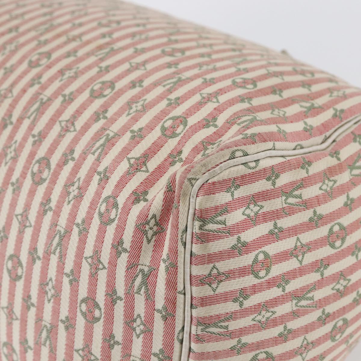 LOUIS VUITTON Monogram Mini Lin Croisette Speedy 30 Bag Pink M95501 Auth 152894