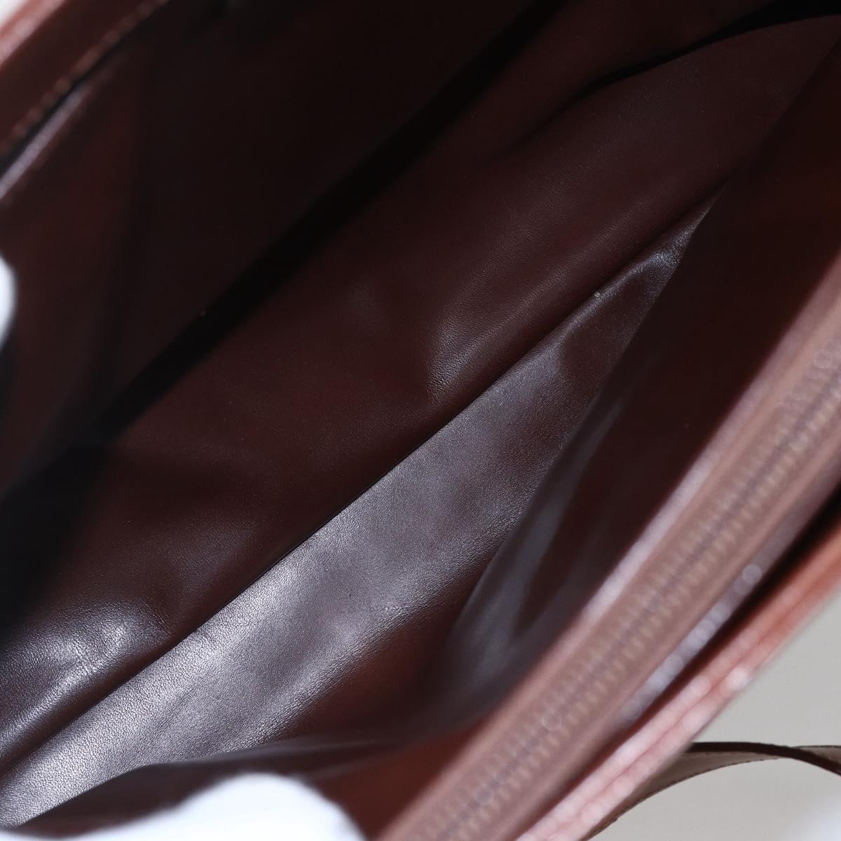 Burberrys Nova Check Tote Bag PVC Leather Green Gold Auth 152895