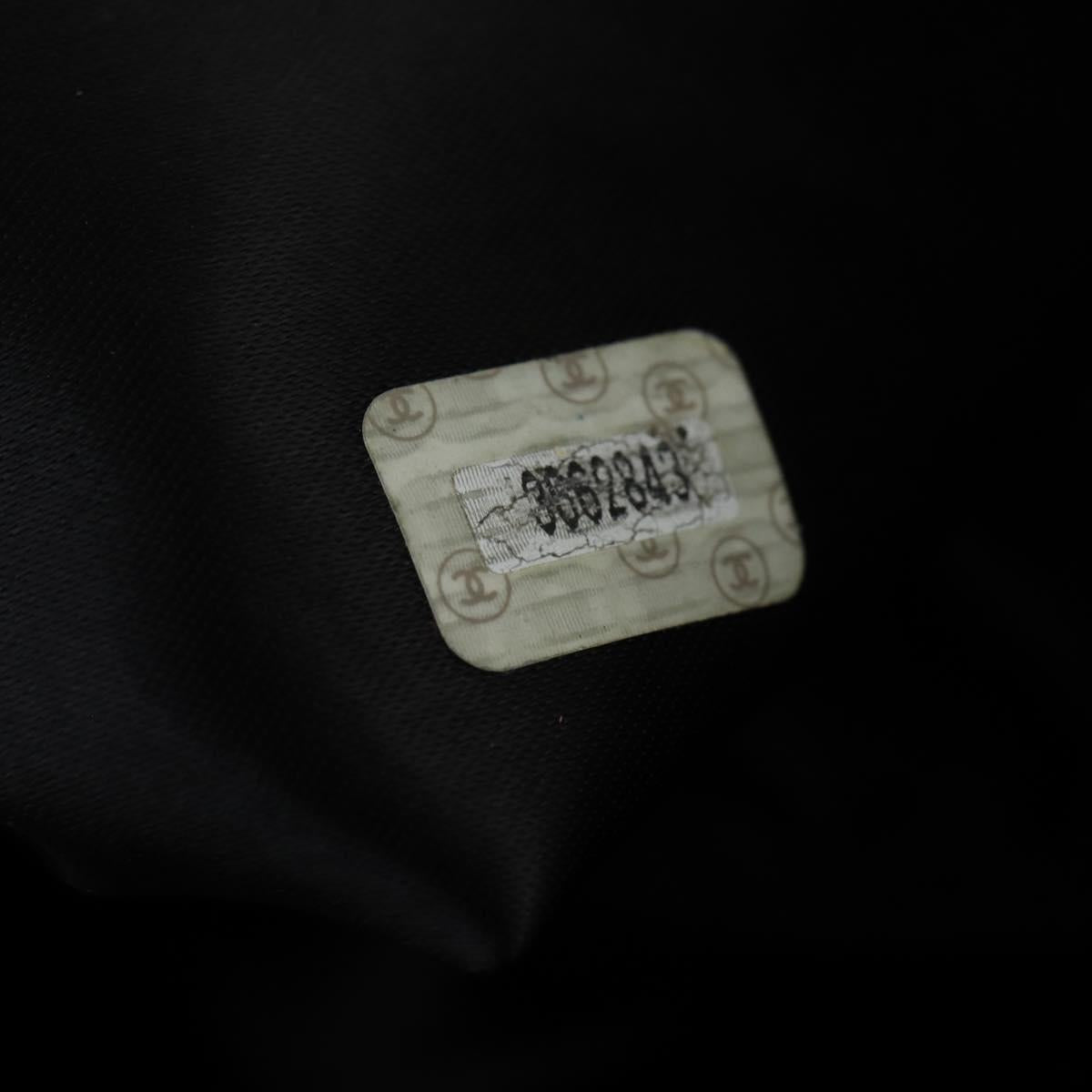 CHANEL COCO Mark Chain Shoulder Bag Patent leather Black Gold CC Auth 152898