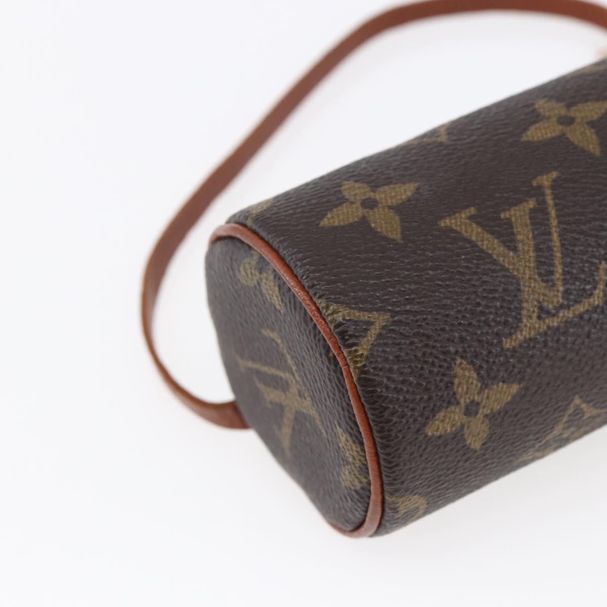 LOUIS VUITTON Monogram Papillon Pouch LV Auth 152917