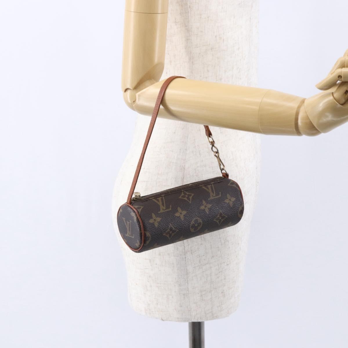 LOUIS VUITTON Monogram Papillon Pouch LV Auth 152917