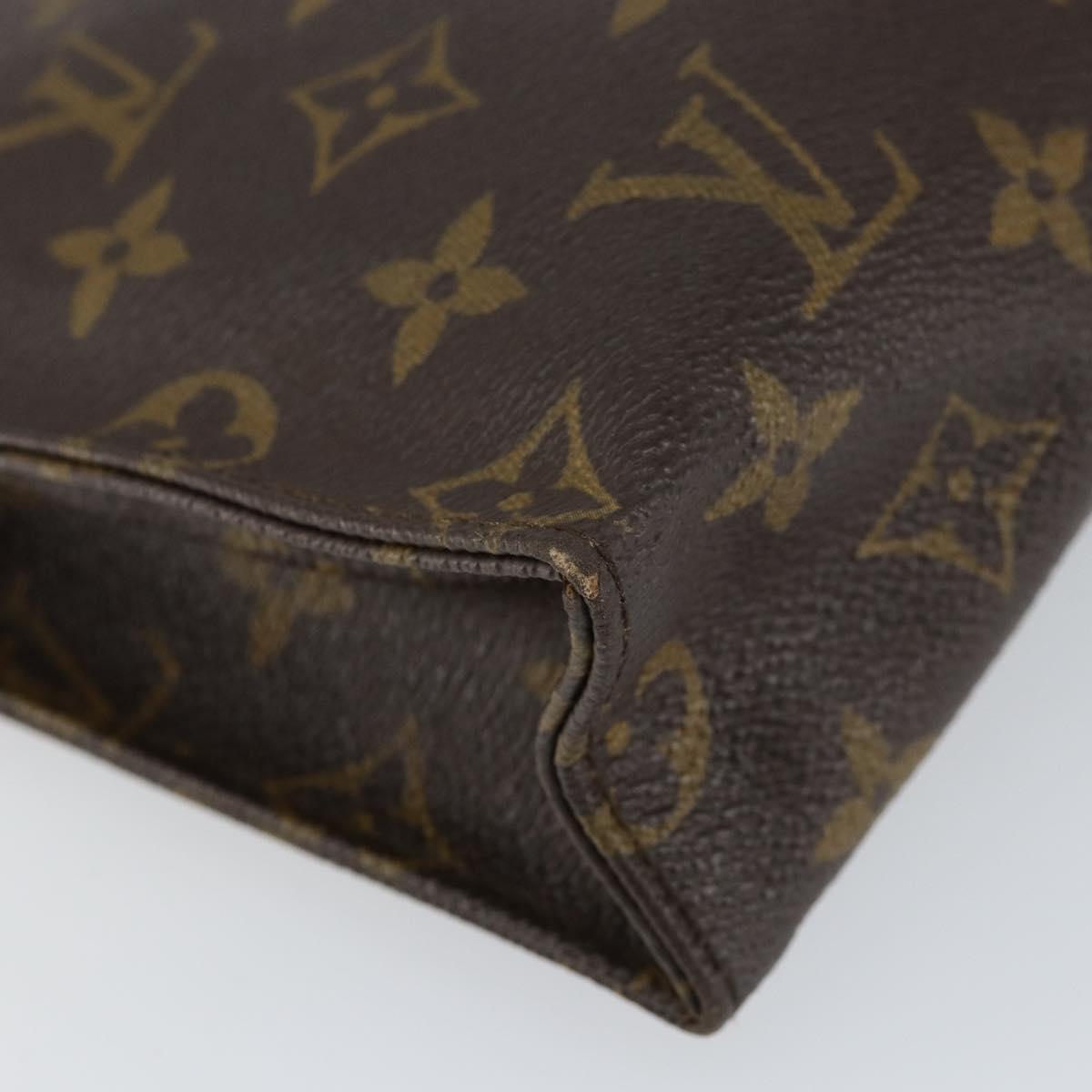 LOUIS VUITTON Monogram Poche Toilette 26 Pouch M47542 LV Auth 152918