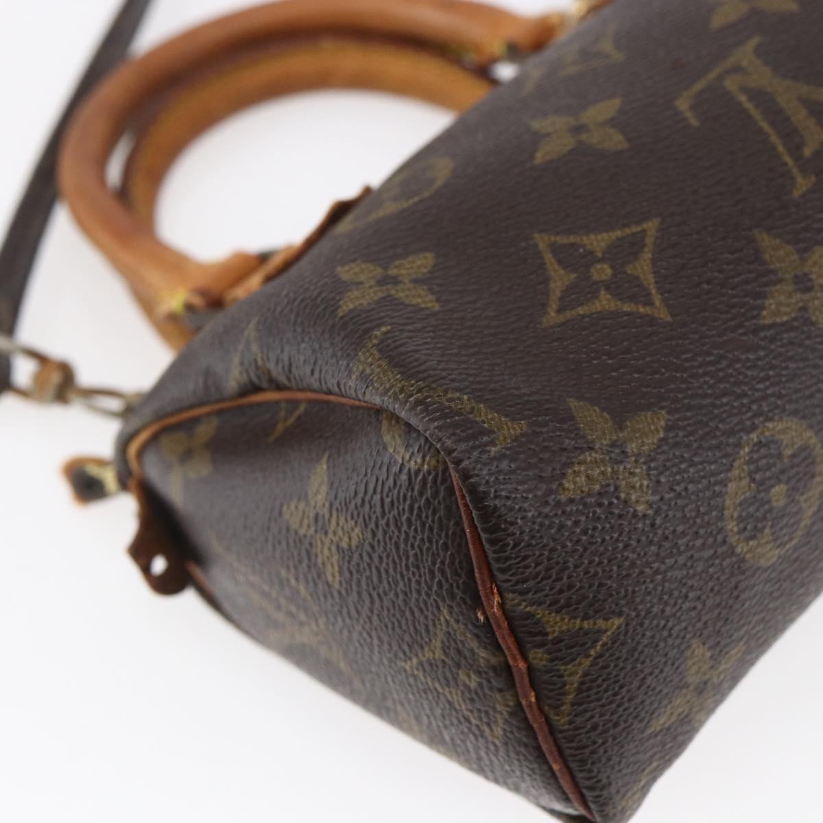 LOUIS VUITTON Monogram Mini Speedy Hand Bag M41534 LV Auth 152919