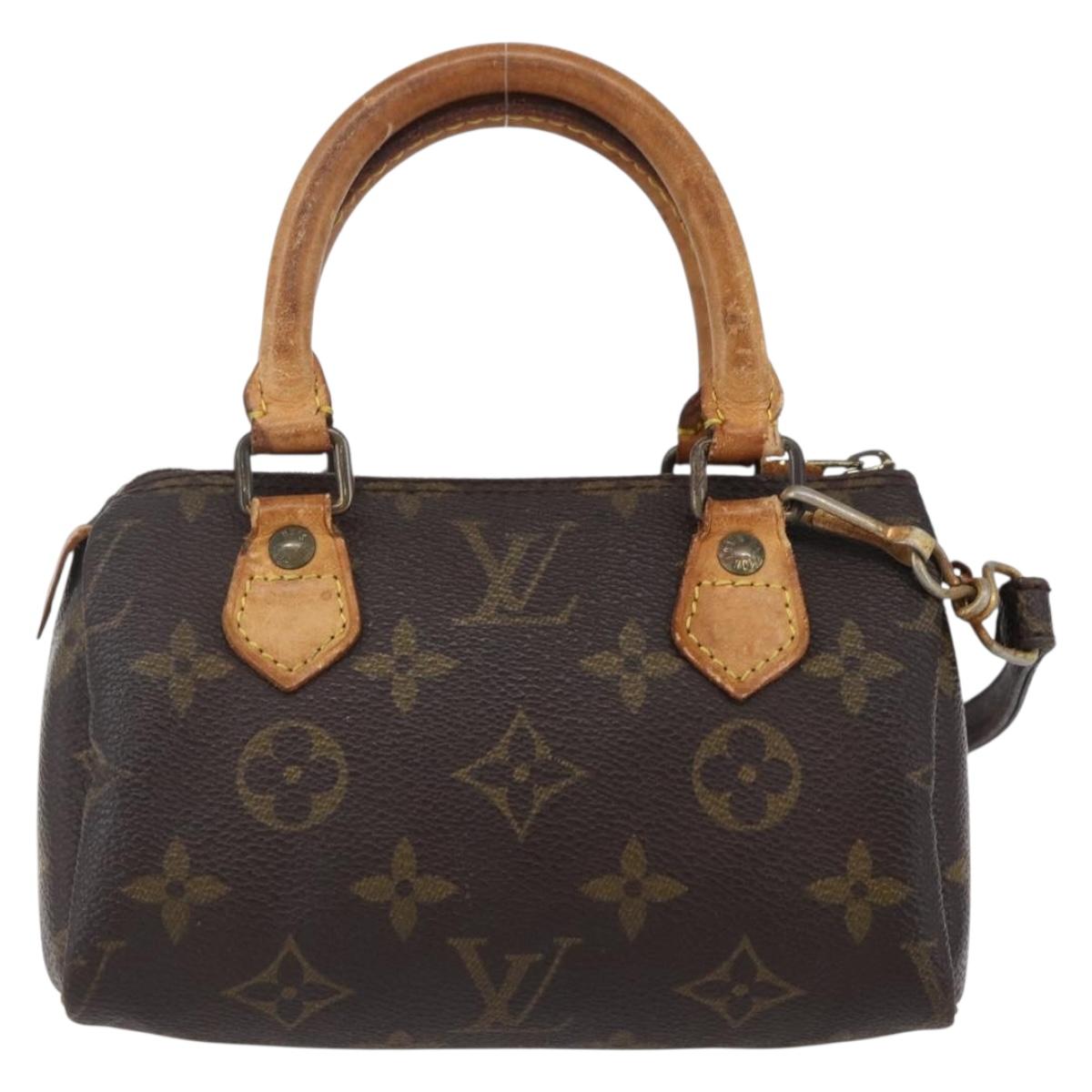 LOUIS VUITTON Monogram Mini Speedy Hand Bag M41534 LV Auth 152919