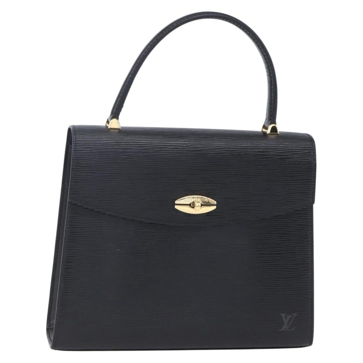 LOUIS VUITTON Epi Malesherbes Hand Bag Black M52372 LV Auth 152926