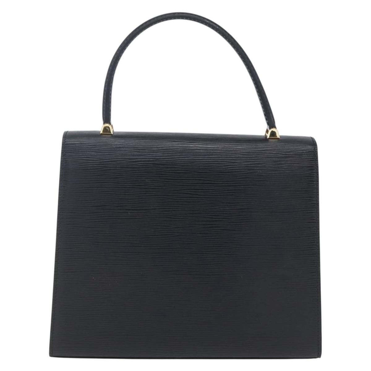 LOUIS VUITTON Epi Malesherbes Hand Bag Black M52372 LV Auth 152926