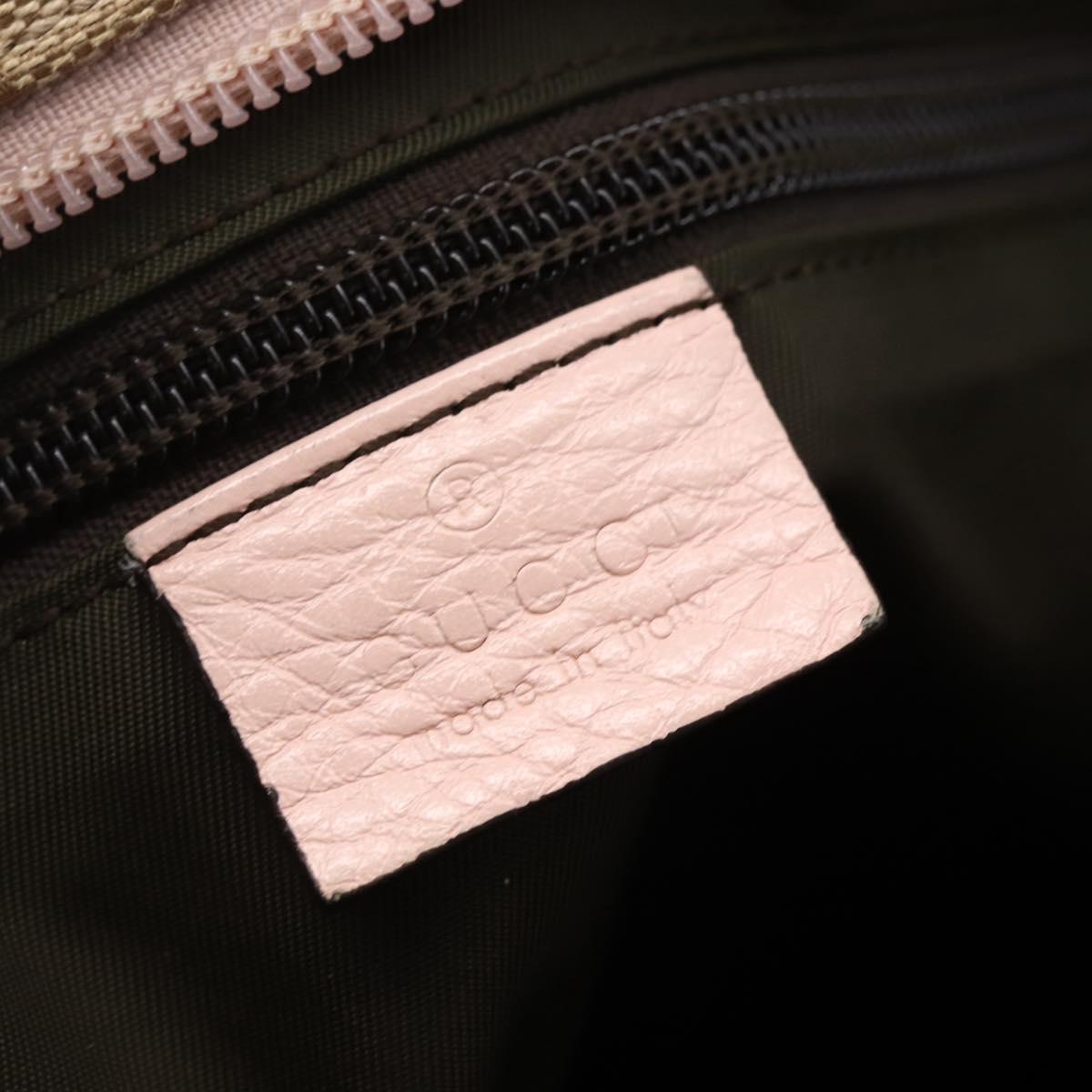 GUCCI GG Canvas Tote Bag Beige Gold 155524 Auth 152928