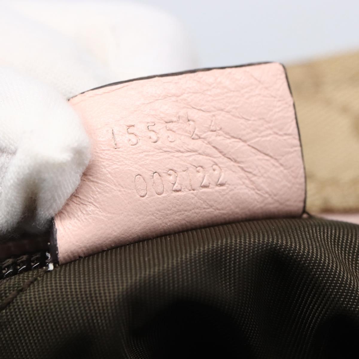 GUCCI GG Canvas Tote Bag Beige Gold 155524 Auth 152928