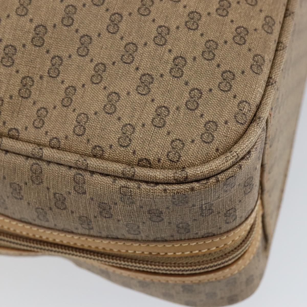 GUCCI Micro GG Supreme Web Sherry Line Bag PVC Beige 012 4864 39 Auth 152930