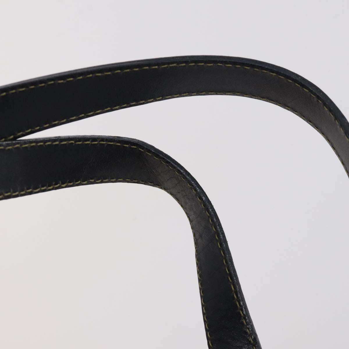 FENDI Pecan Canvas Backpack PVC Brown Black gold Auth 152942