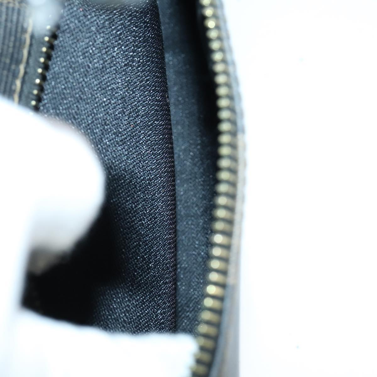 FENDI Pecan Canvas Backpack PVC Brown Black gold Auth 152942