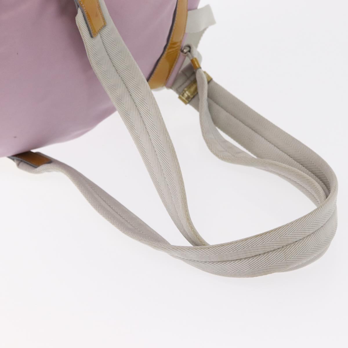 PRADA Backpack Nylon Pink Silver Auth 152952