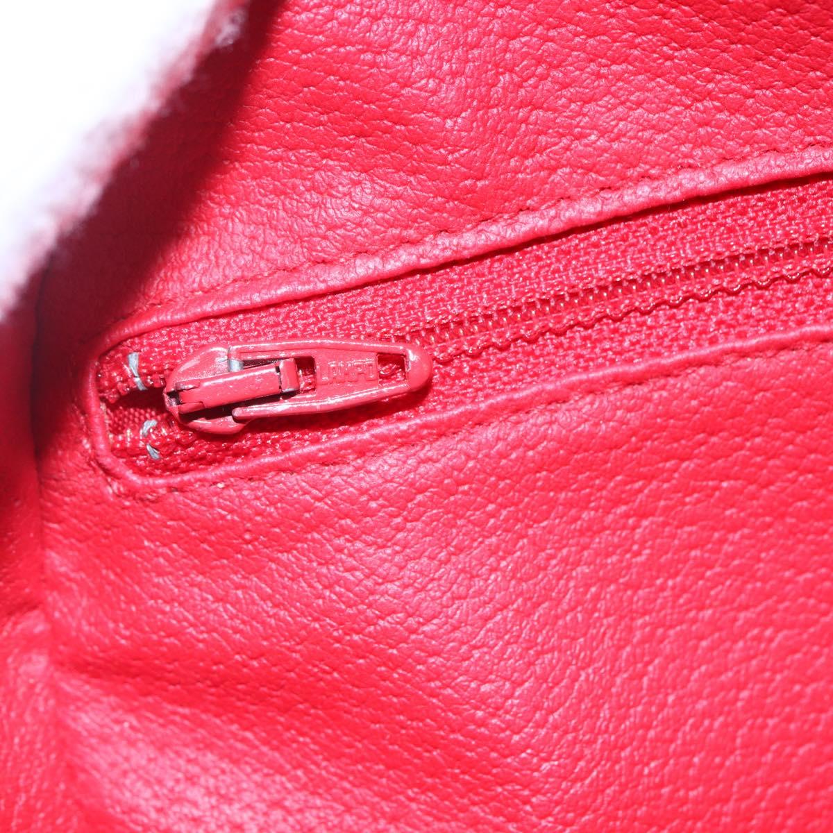 CELINE Shoulder Bag Leather Black Gold Auth 152953