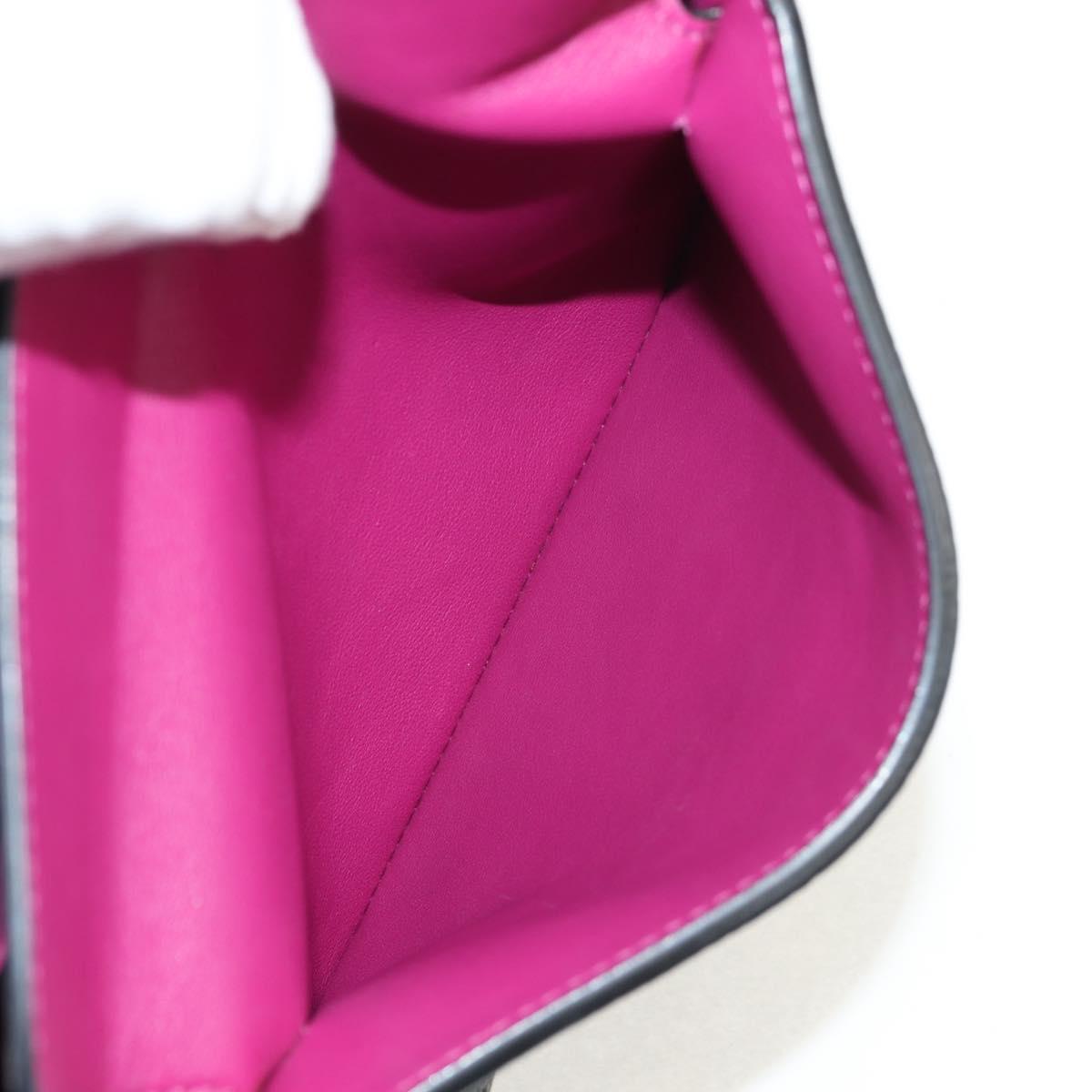 Christian Dior Lady Dior Be Dior Small Bag Leather 2way Black Gold Auth 152955AV