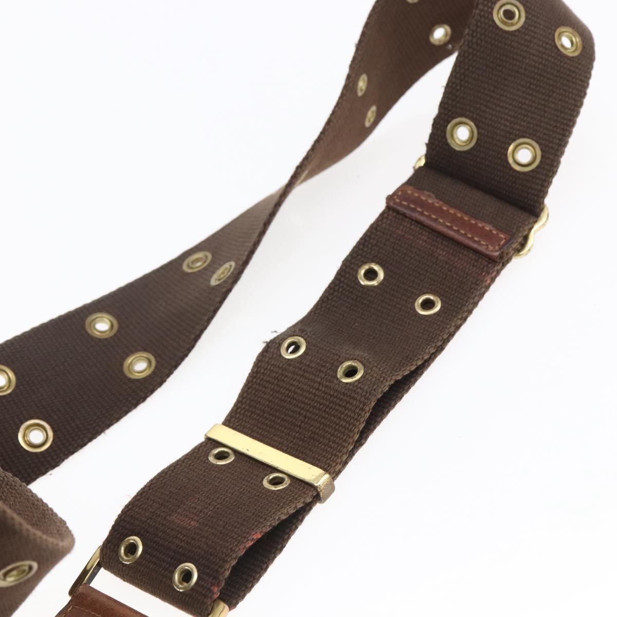 Christian Dior Street Chic Shoulder Bag Denim Leather Navy gold Auth 152959