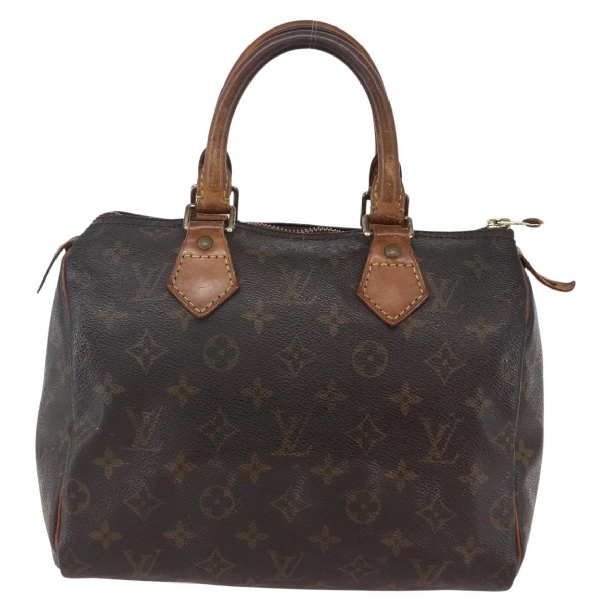 LOUIS VUITTON Monogram Speedy 25 Hand Bag M41528 LV Auth 152960