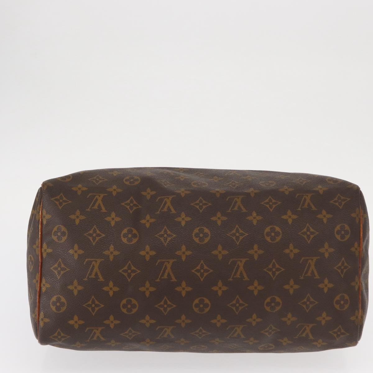 LOUIS VUITTON Monogram Speedy 35 Hand Bag M41524 LV Auth 152963