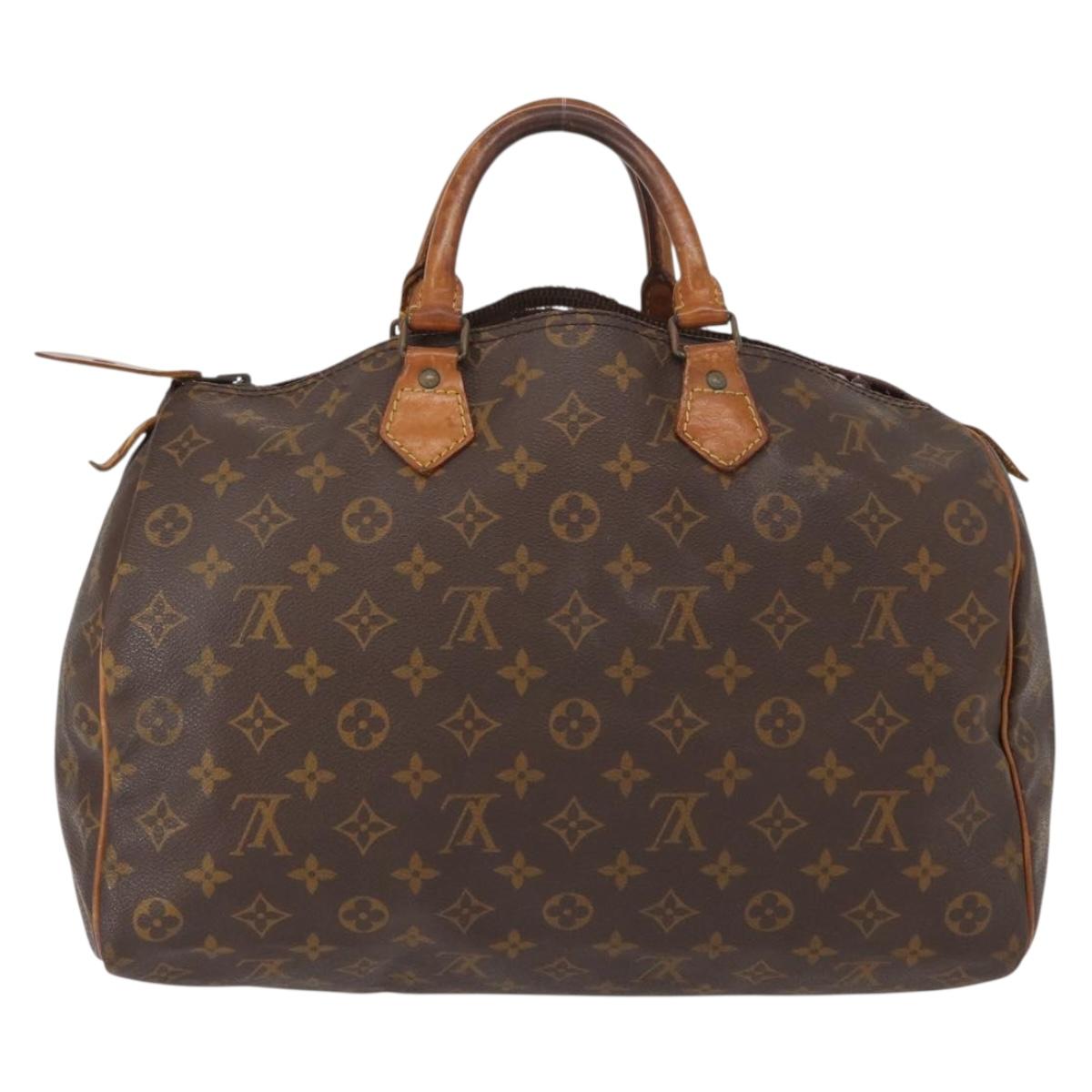 LOUIS VUITTON Monogram Speedy 35 Hand Bag M41524 LV Auth 152963