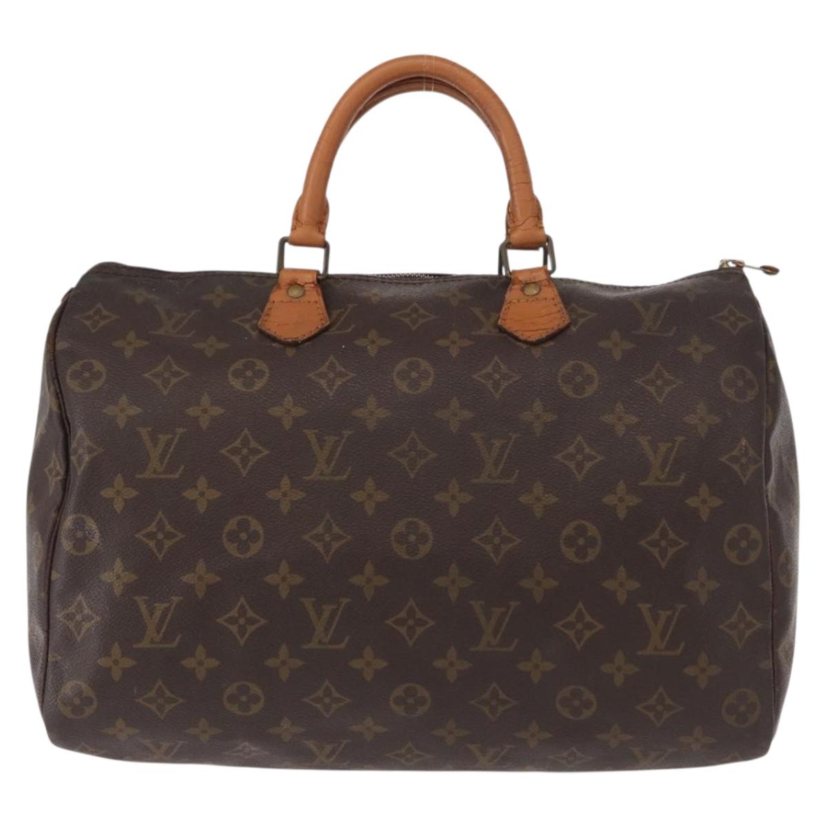 LOUIS VUITTON Monogram Speedy 35 Hand Bag M41524 LV Auth 152983