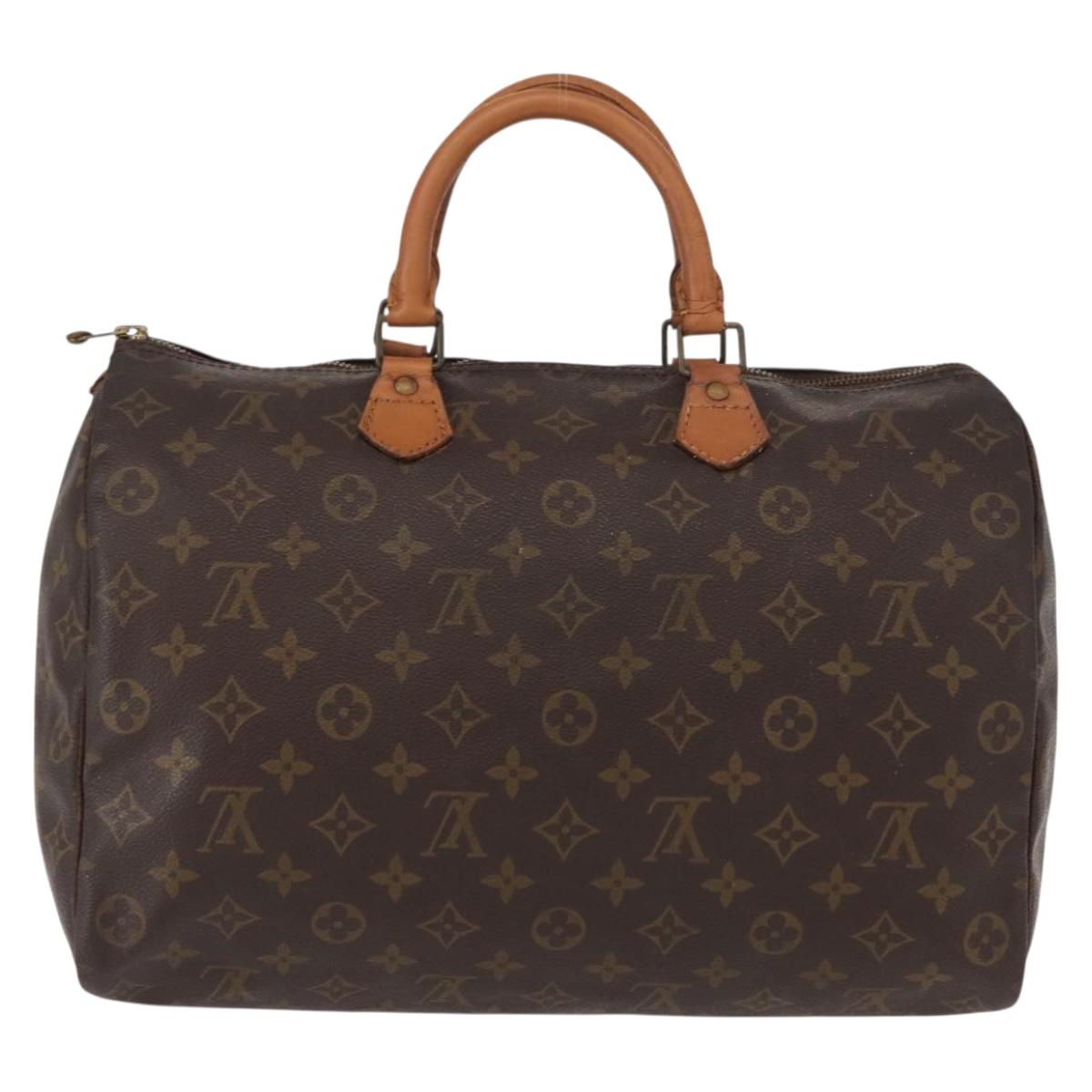 LOUIS VUITTON Monogram Speedy 35 Hand Bag M41524 LV Auth 152983
