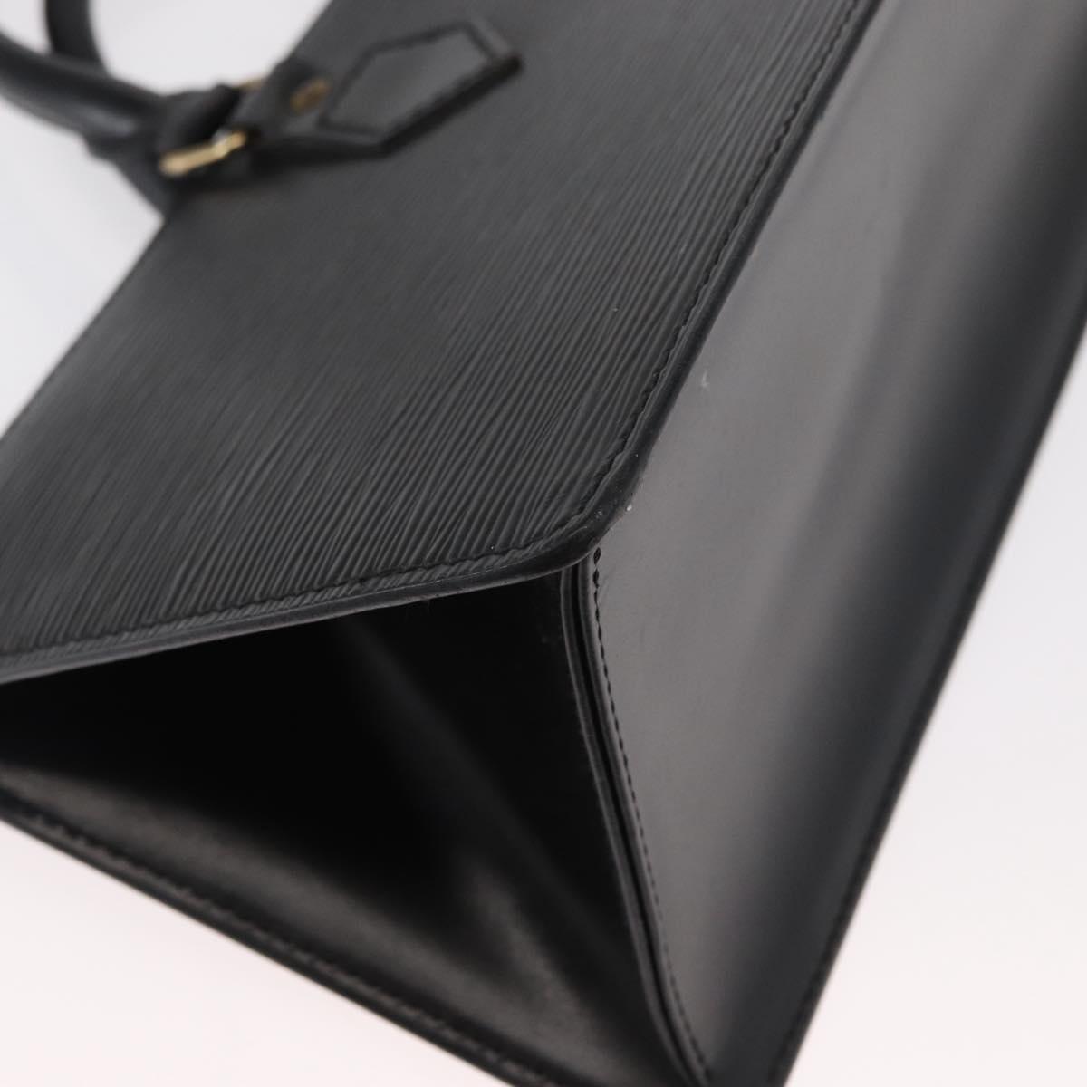 LOUIS VUITTON Epi Sac tri-angle Hand Bag Black M52092 LV Auth 152985