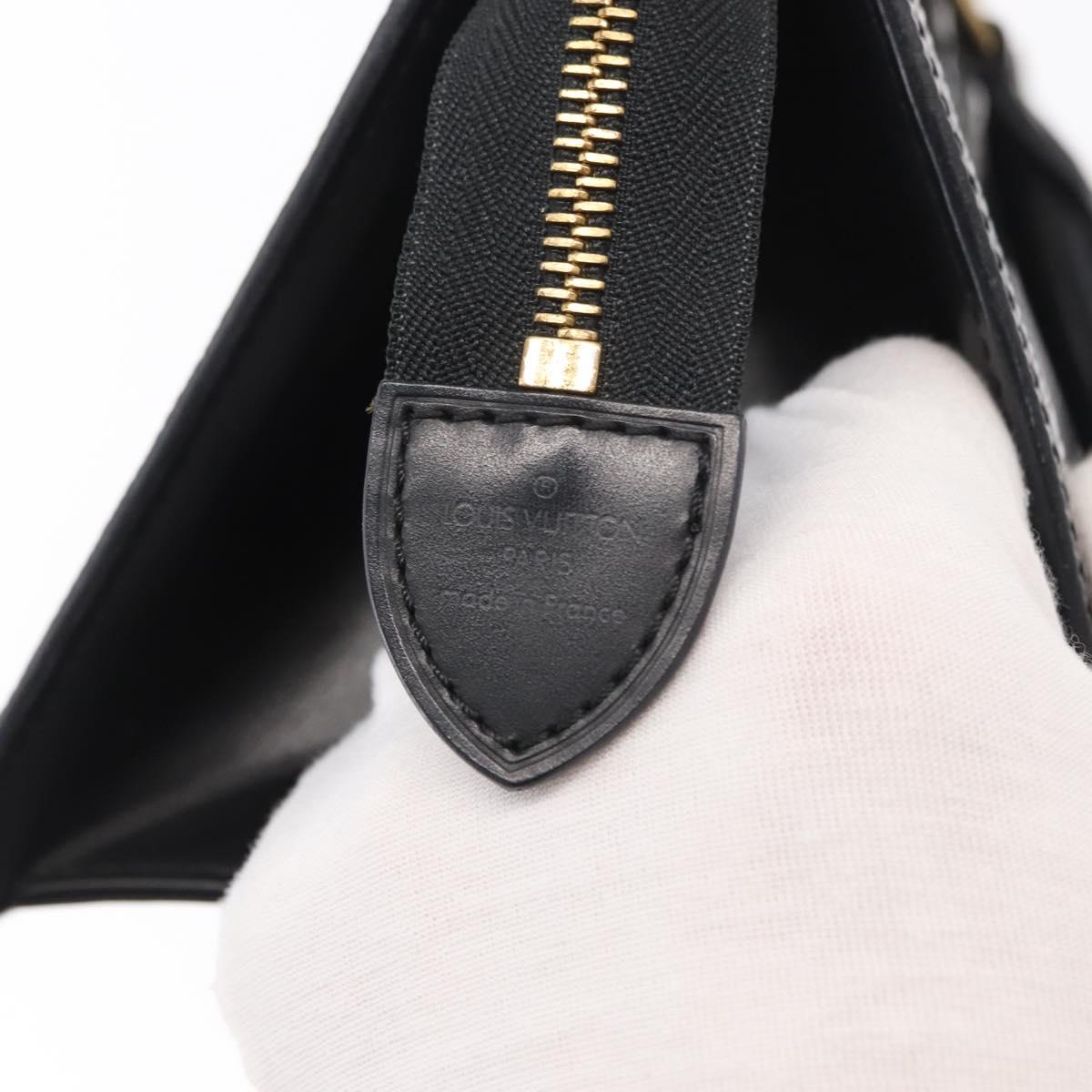 LOUIS VUITTON Epi Sac tri-angle Hand Bag Black M52092 LV Auth 152985