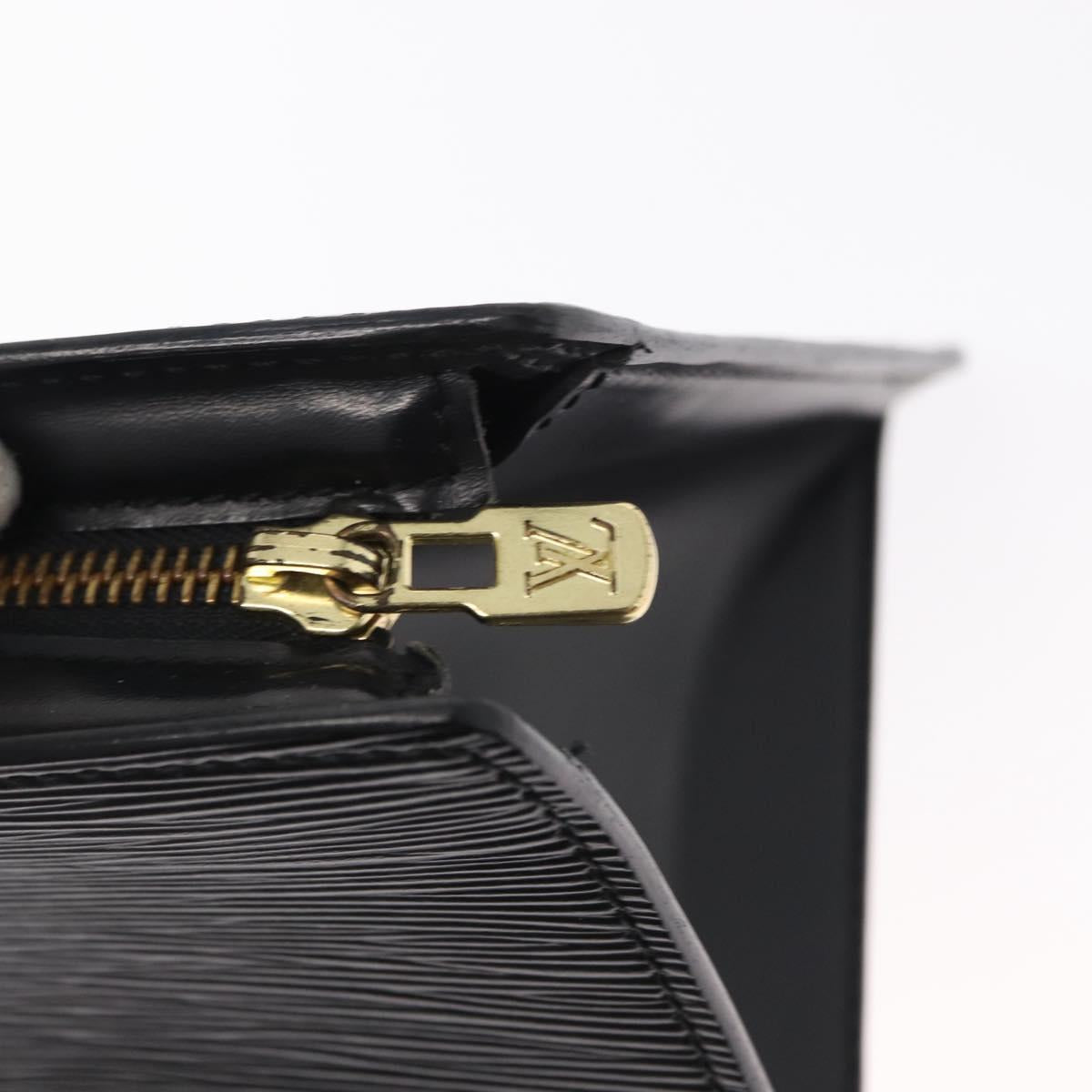 LOUIS VUITTON Epi Sac tri-angle Hand Bag Black M52092 LV Auth 152985