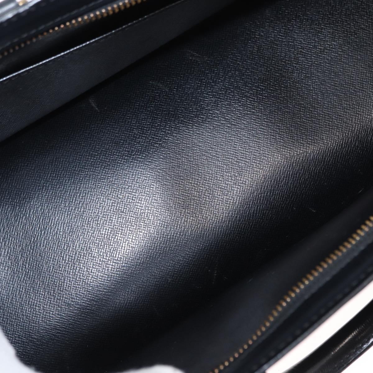 LOUIS VUITTON Epi Sac tri-angle Hand Bag Black M52092 LV Auth 152985