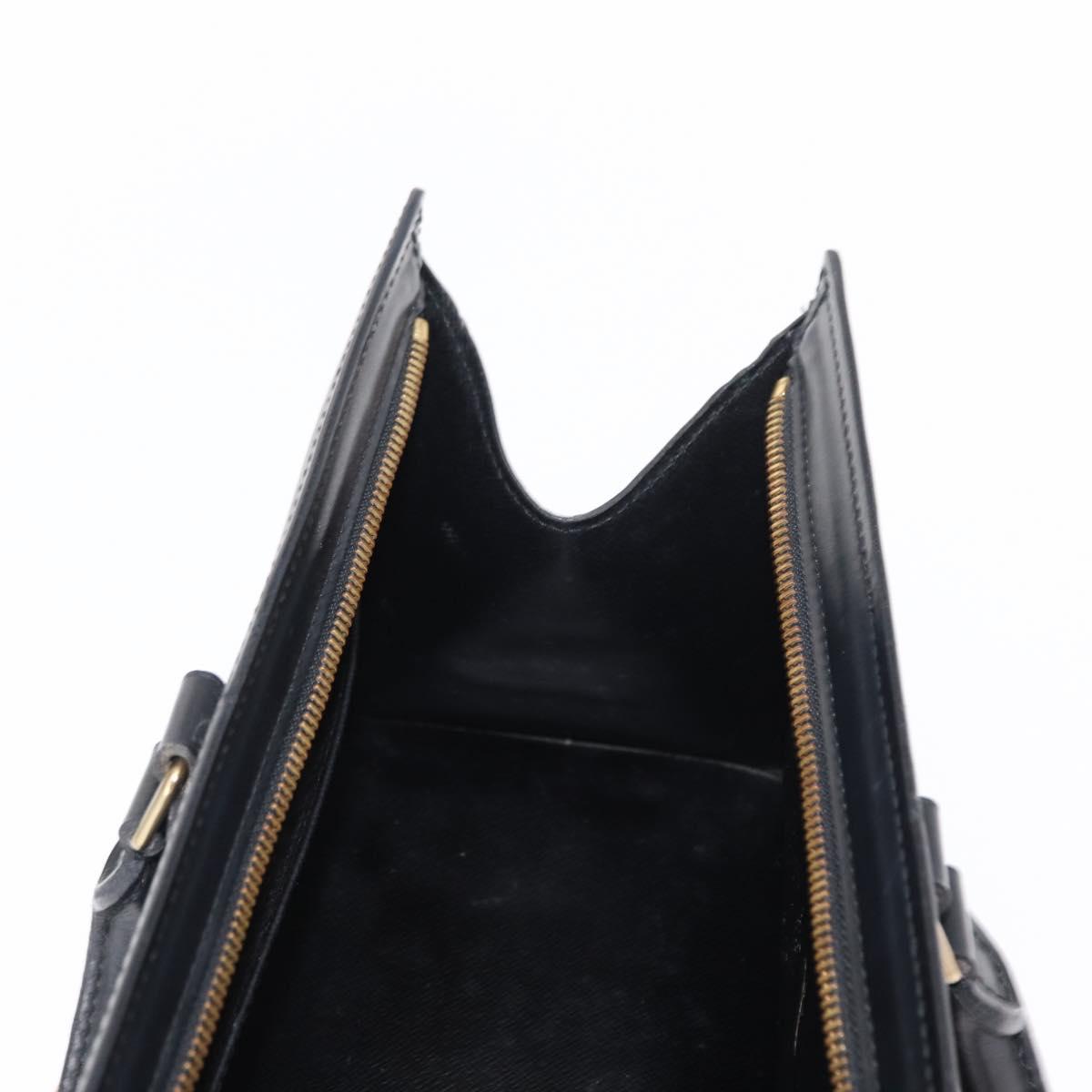 LOUIS VUITTON Epi Sac tri-angle Hand Bag Black M52092 LV Auth 152985