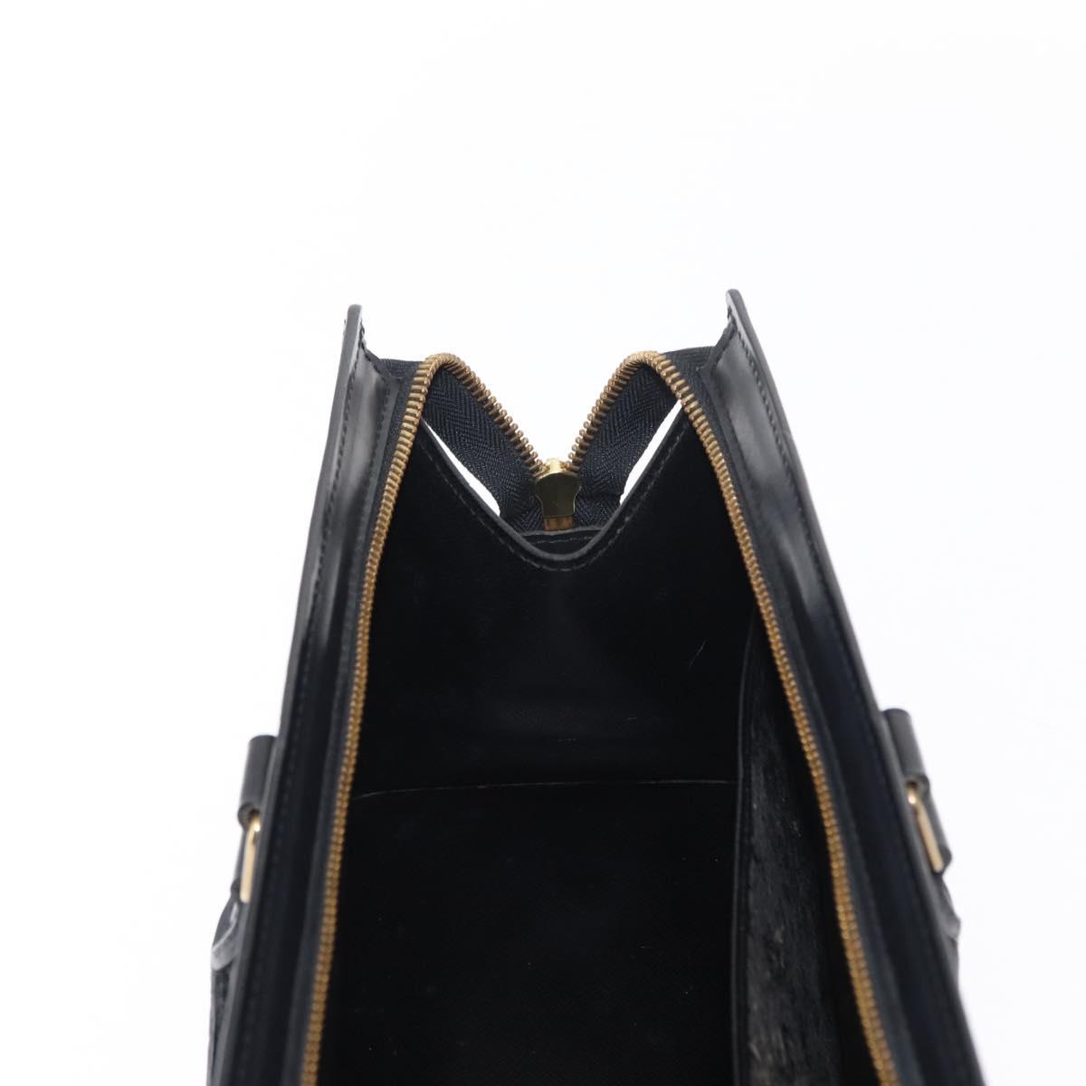 LOUIS VUITTON Epi Sac tri-angle Hand Bag Black M52092 LV Auth 152985