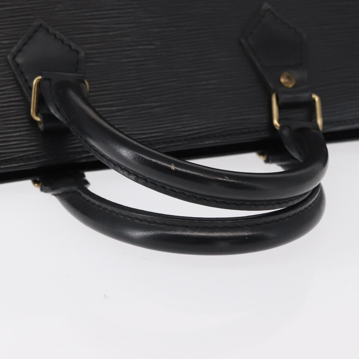 LOUIS VUITTON Epi Sac tri-angle Hand Bag Black M52092 LV Auth 152985