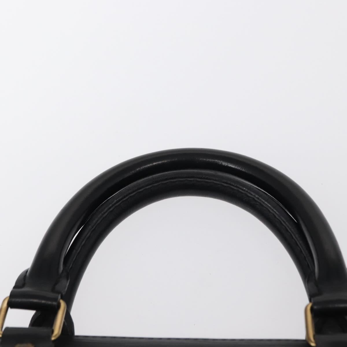 LOUIS VUITTON Epi Sac tri-angle Hand Bag Black M52092 LV Auth 152985