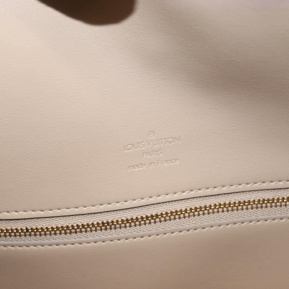 LOUIS VUITTON Monogram Vernis Mercer Boston Bag Beige M91000 LV Auth 152986