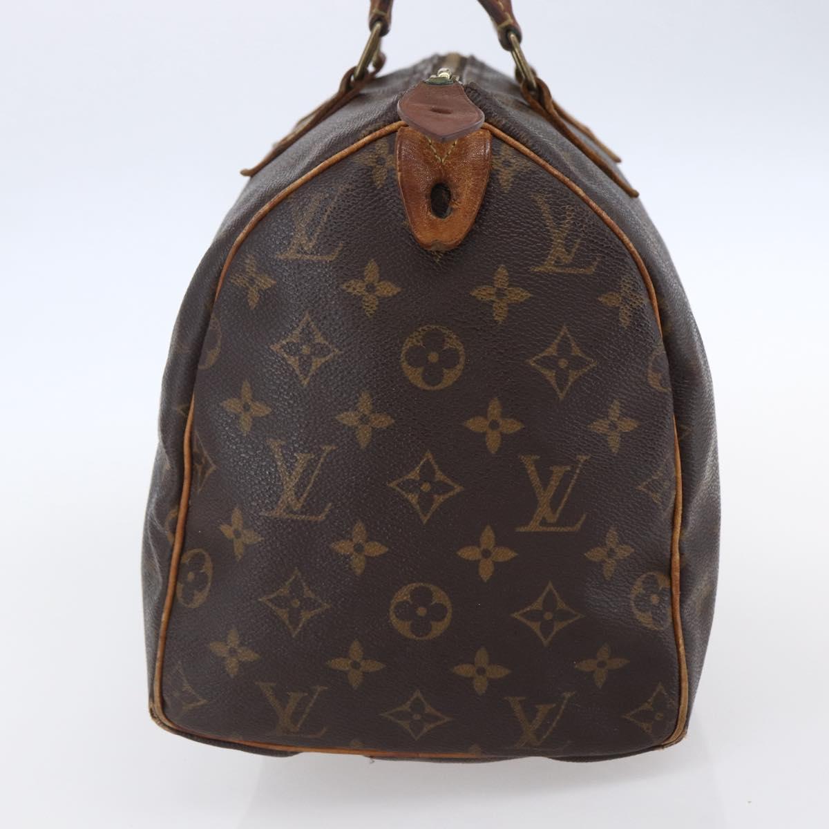 LOUIS VUITTON Monogram Speedy 30 Hand Bag M41526 LV Auth 152988