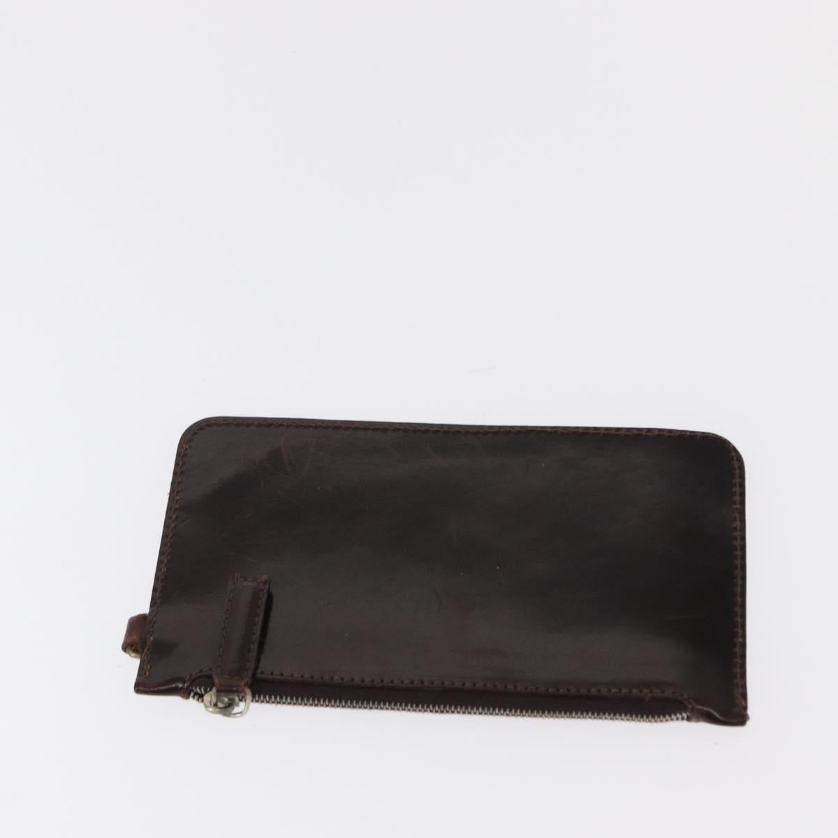 FENDI Zucca Canvas Hand Bag Black Brown Silver Auth 152992