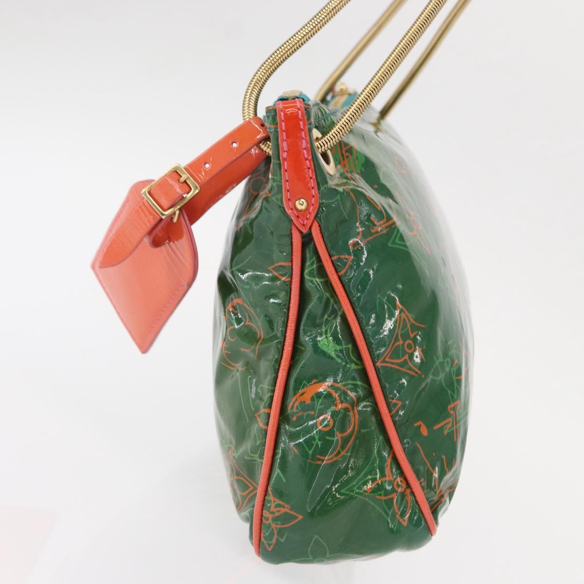 LOUIS VUITTON Monogram Bonbon Richard Prince Pochette Green M95748 Auth 152996V