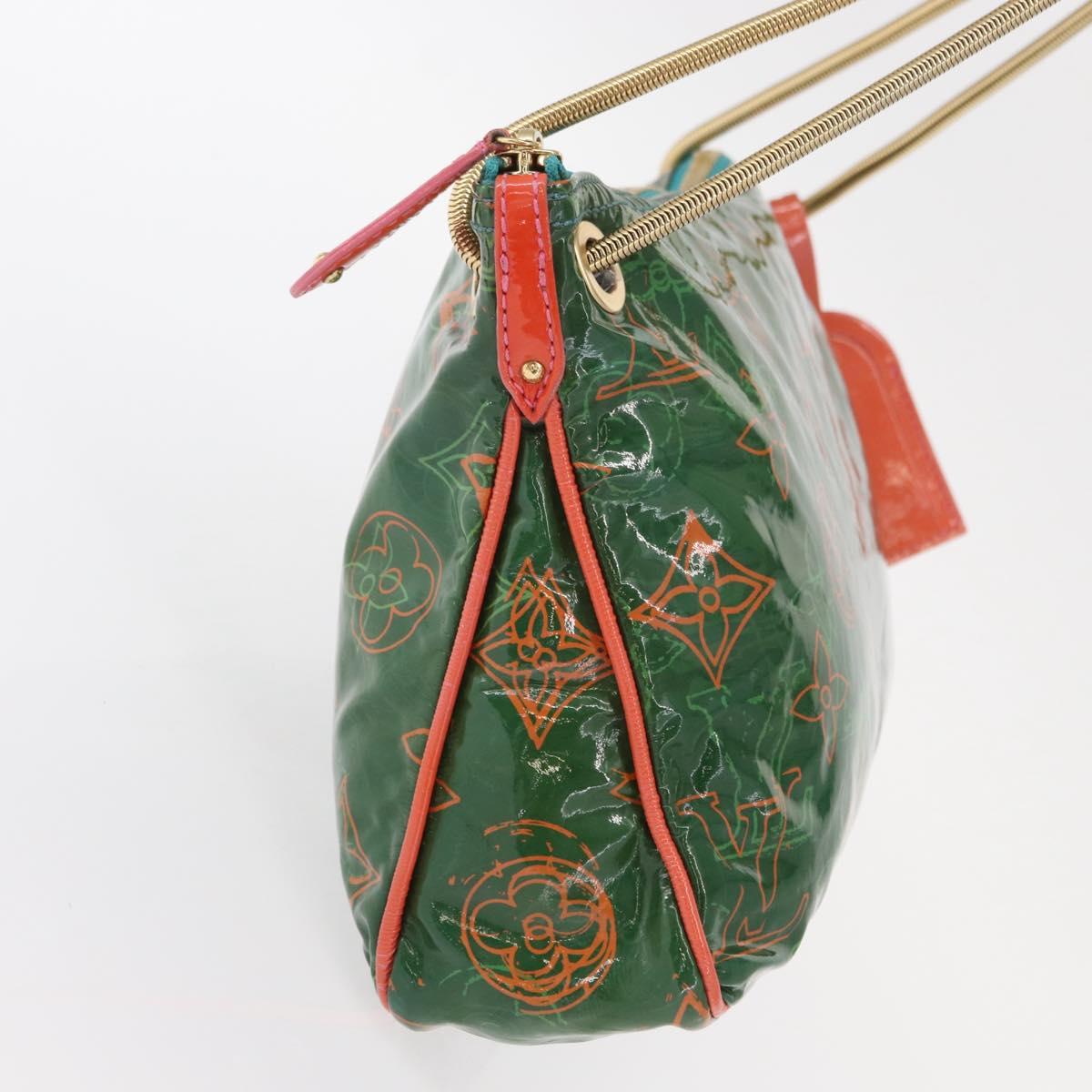 LOUIS VUITTON Monogram Bonbon Richard Prince Pochette Green M95748 Auth 152996V