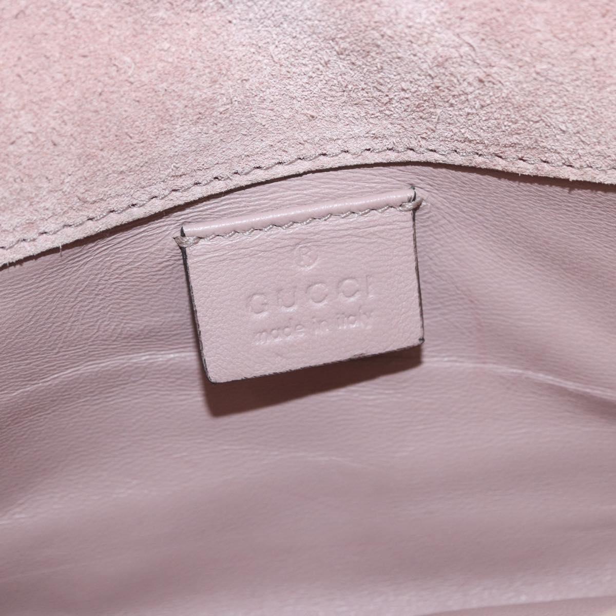 GUCCI Micro GG Supreme Clutch Bag PVC Beige 237073 Auth 152997