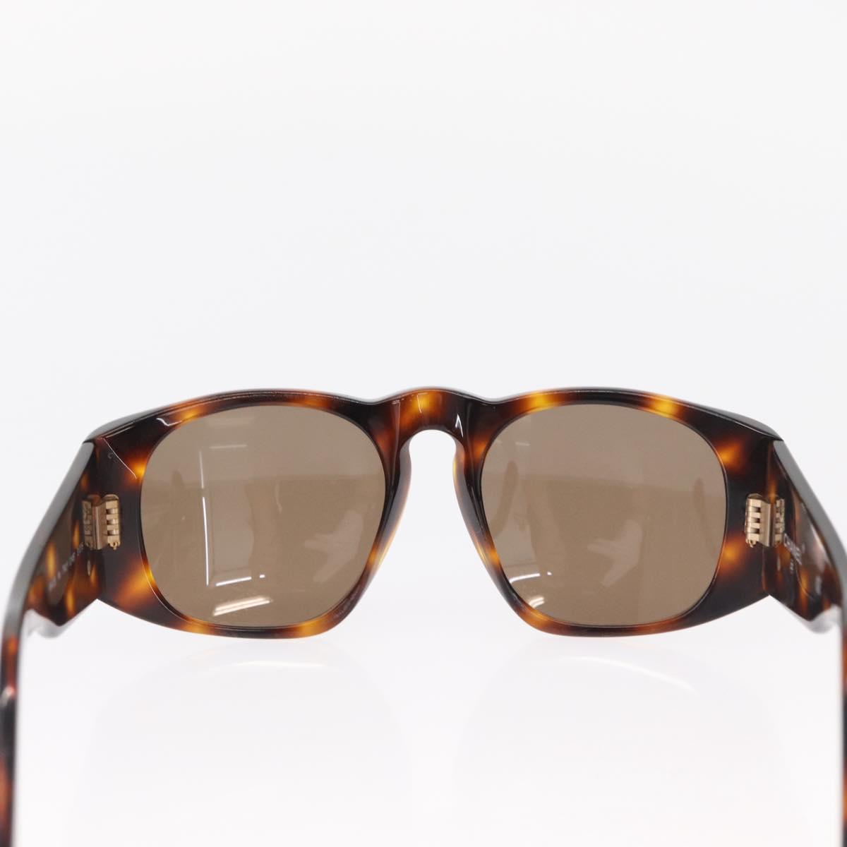 CHANEL Sunglasses Plastic Brown CC Auth 153000