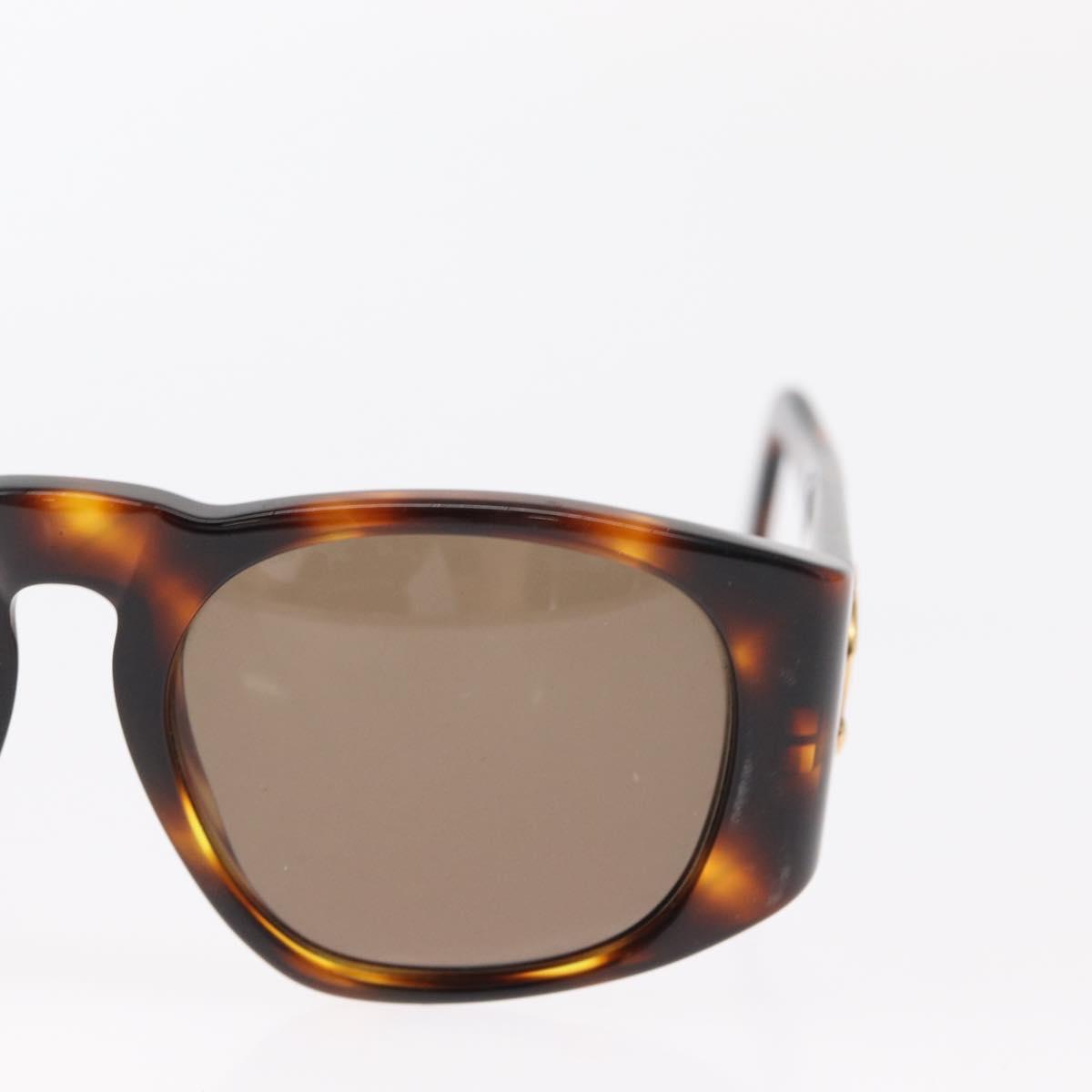 CHANEL Sunglasses Plastic Brown CC Auth 153000