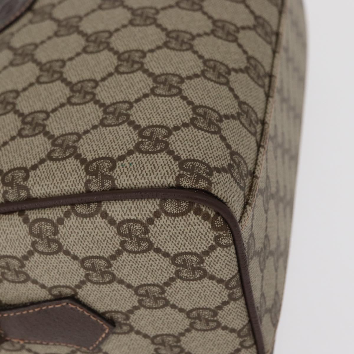 GUCCI GG Supreme Shoulder Bag PVC Beige Gold 001 115 6595 Auth 153003