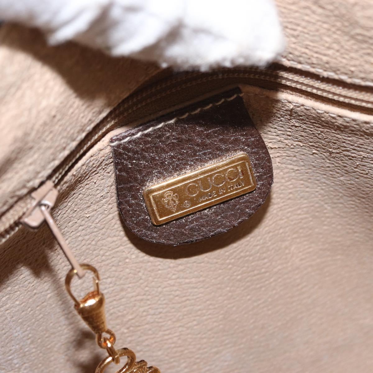 GUCCI GG Supreme Shoulder Bag PVC Beige Gold 001 115 6595 Auth 153003