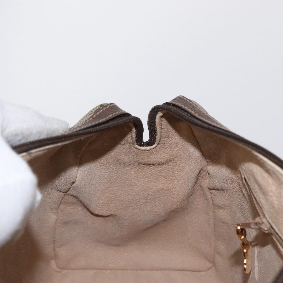 GUCCI GG Supreme Shoulder Bag PVC Beige Gold 001 115 6595 Auth 153003